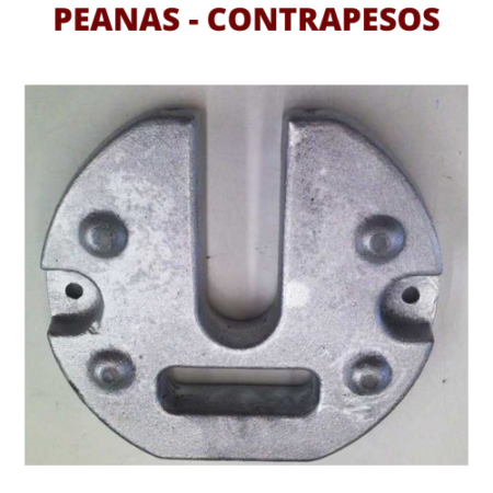 PEANAS DE HIERRO DE 14 KGS CONTRAPESOS CARPAS